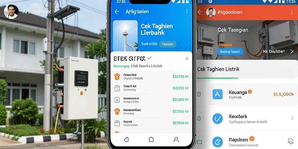 Tampilan antarmuka API36 untuk cek tagihan listrik.