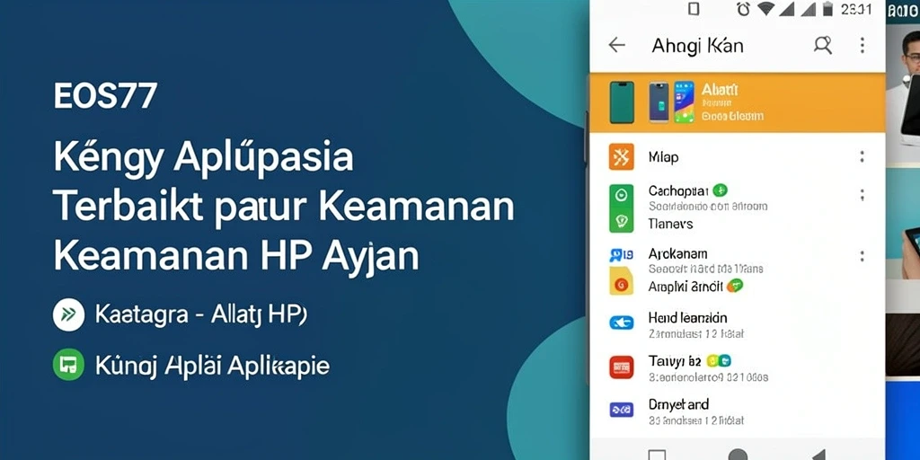 Tampilan utama EOS77 dengan antarmuka kunci aplikasi yang intuitif.