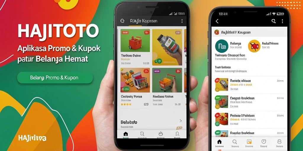 Antarmuka menarik HAJITOTO untuk promo dan kupon.