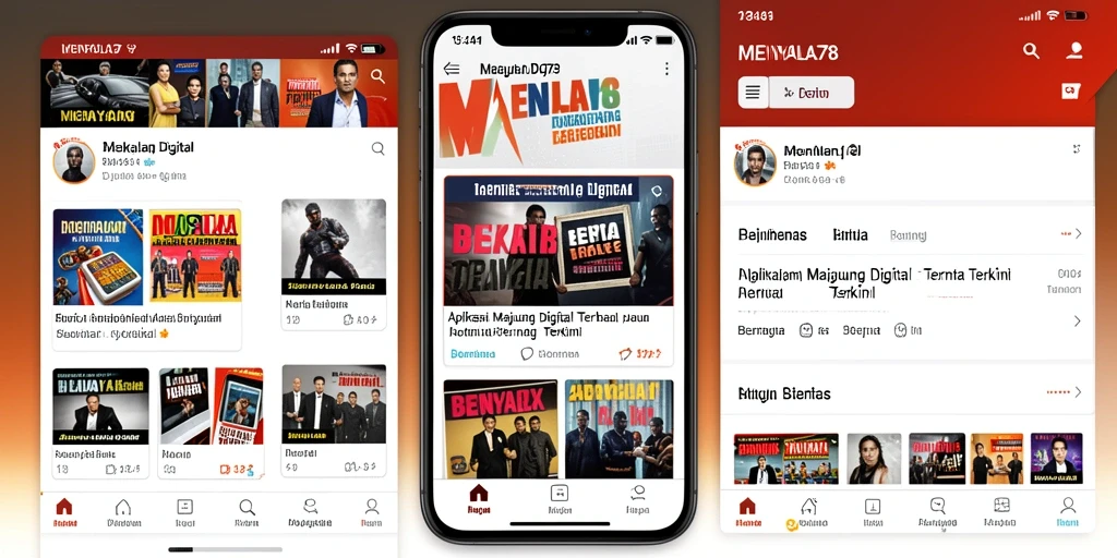 Antarmuka MENYALA78 yang menarik dan mudah digunakan.