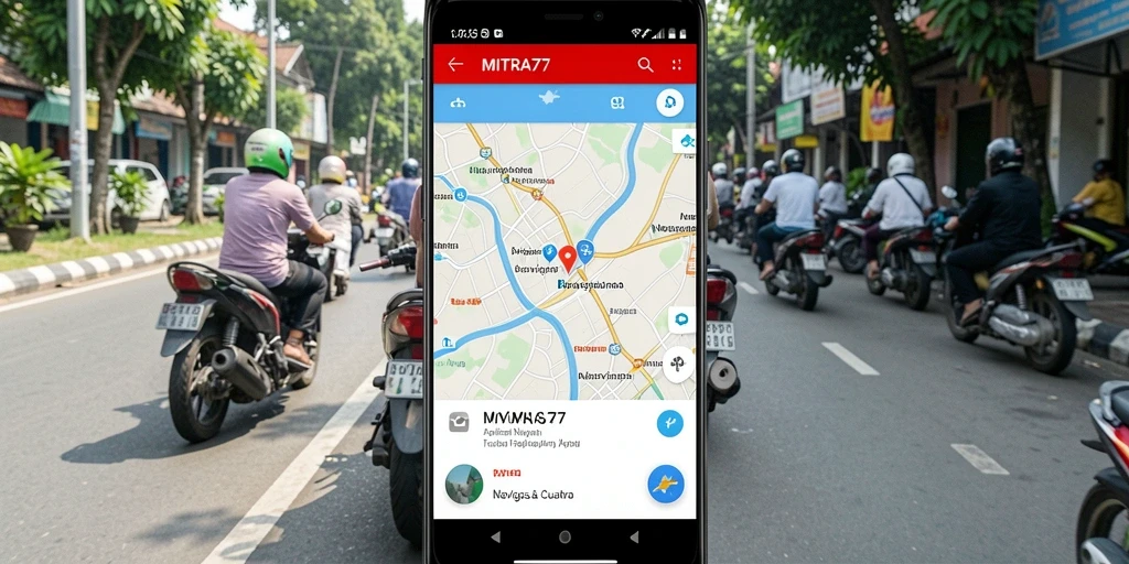 Antarmuka MITRA77 yang intuitif dan informatif.
