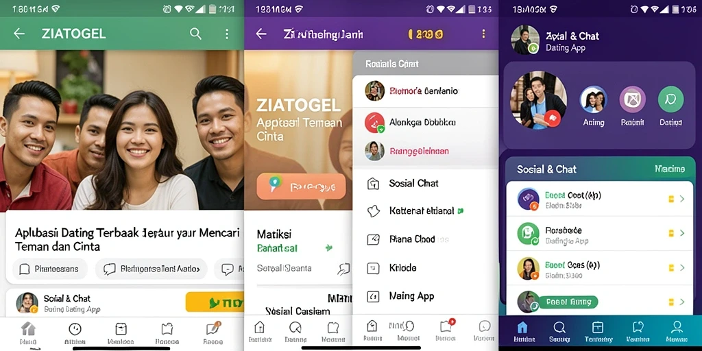 Tampilan antarmuka ZIATOGEL yang menarik dan ramah pengguna.